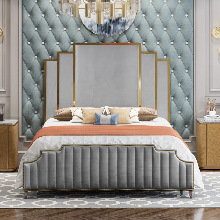 Ordway Modern Velvet Upholstered Padded Headboard