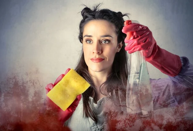 housewife cleaning window 102671 4722